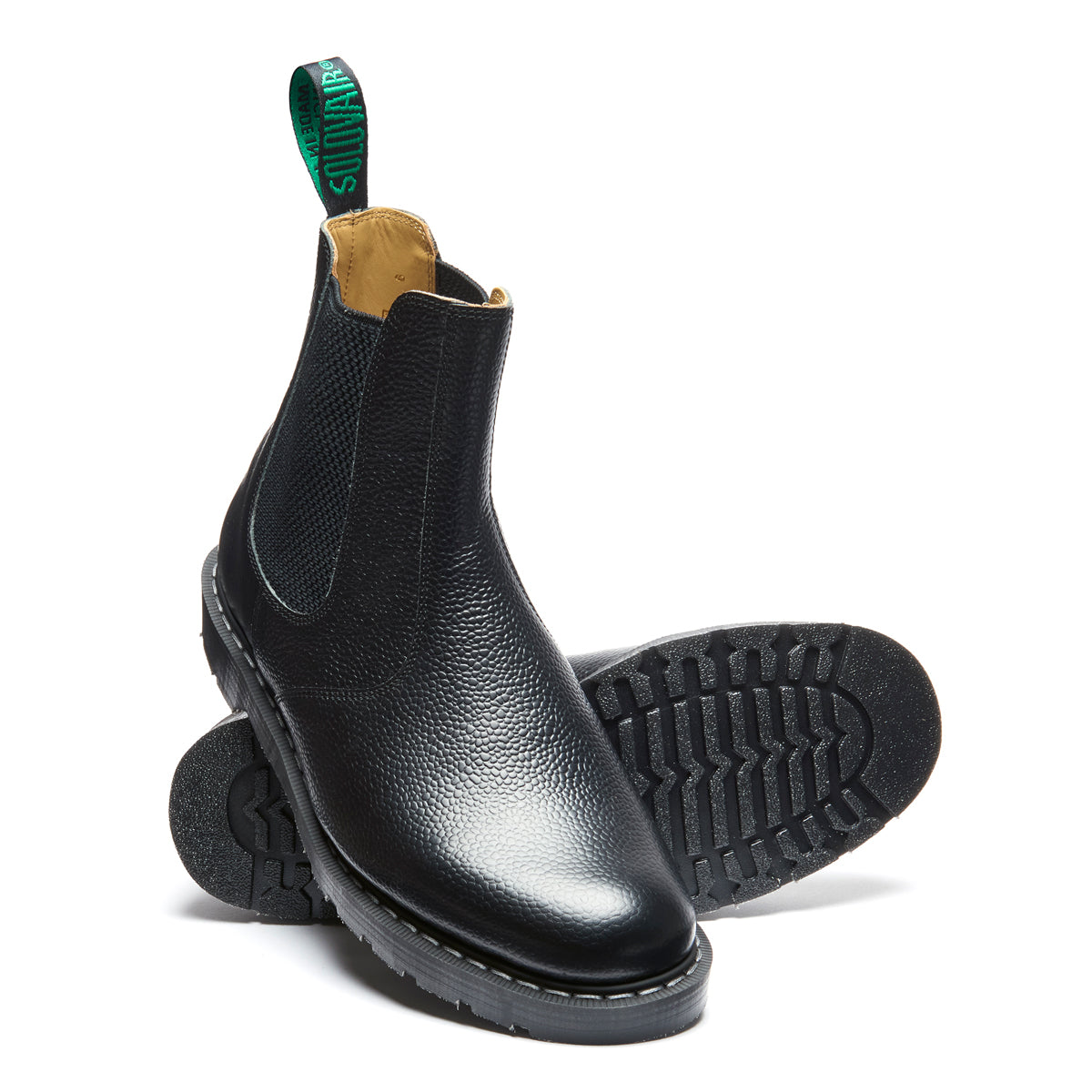 Solvoai Black Hi-Shine Grain Dealer Boot | Solovair | Handmade in England – NPS ...