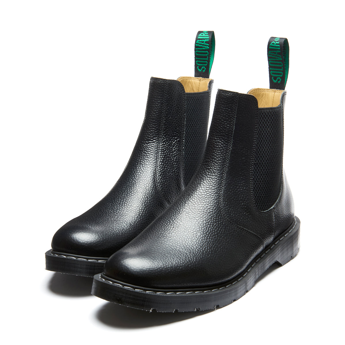 Solvoai Black Hi-Shine Grain Dealer Boot | Solovair | Handmade in England – NPS ...