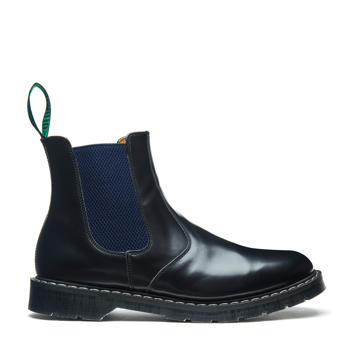 Chaussures Solovair NPS Fabriqué En Angleterre - 4 œillets Noir Et Rouge - Cuir Véritable - Neuf Avec Boîte